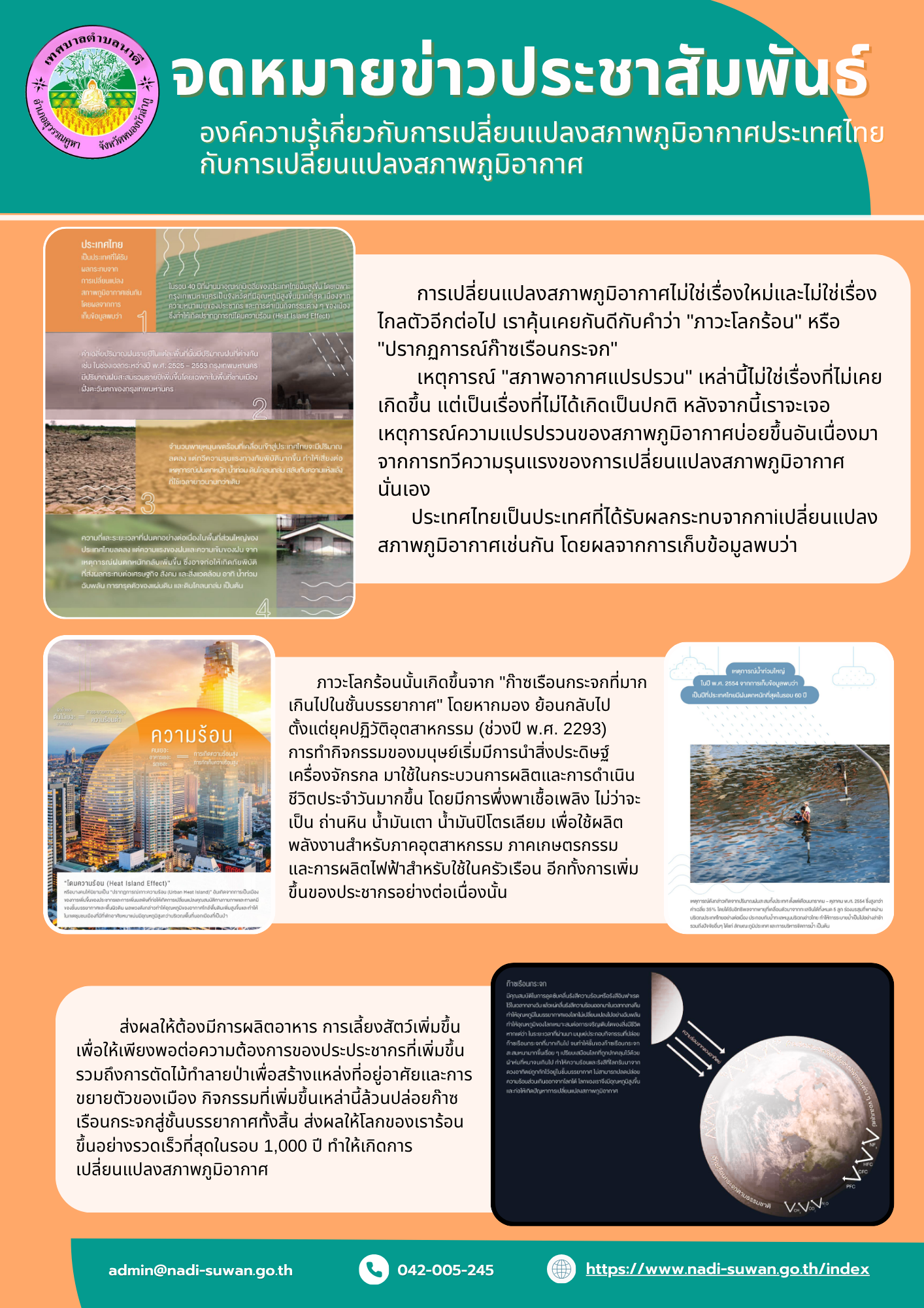 องค์ความรู้เกี่ยวกับการเปลี่ยนแปลงทางภูมิอากาศ